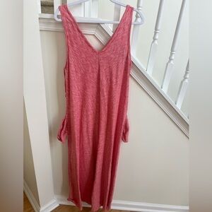 Sleeveless Pink Maxi Dress